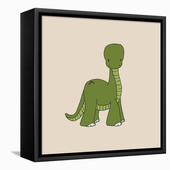 Little Brontosaurus-Designs Sweet Melody-Framed Stretched Canvas