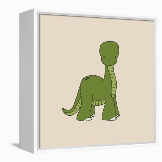 Little Brontosaurus-Designs Sweet Melody-Framed Stretched Canvas