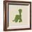 Little Brontosaurus-Designs Sweet Melody-Framed Art Print