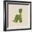 Little Brontosaurus-Designs Sweet Melody-Framed Art Print