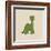 Little Brontosaurus-Designs Sweet Melody-Framed Art Print