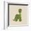 Little Brontosaurus-Designs Sweet Melody-Framed Art Print