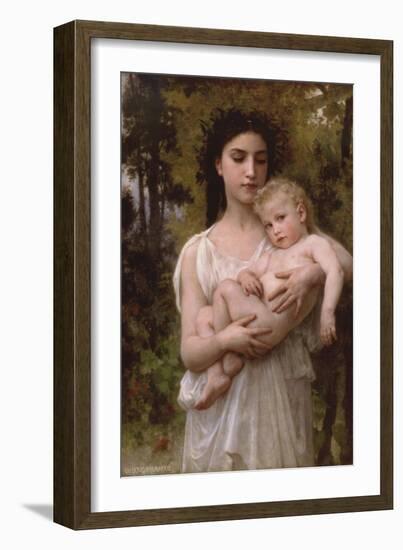 Little Brother-William Adolphe Bouguereau-Framed Art Print