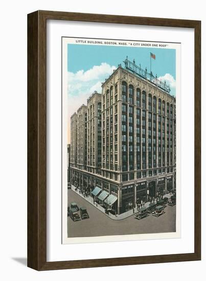Little Building, Boston-null-Framed Art Print