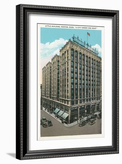 Little Building, Boston-null-Framed Art Print