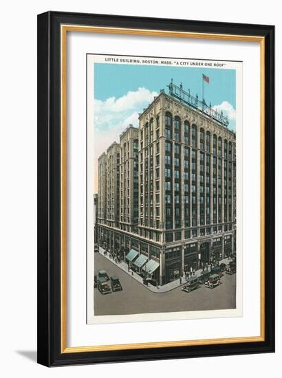 Little Building, Boston-null-Framed Art Print