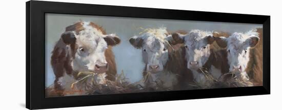 Little Bull & the Babes-Carolyne Hawley-Framed Art Print