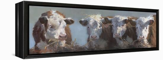 Little Bull & the Babes-Carolyne Hawley-Framed Stretched Canvas