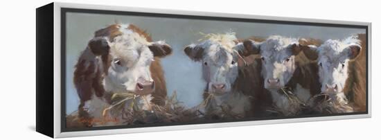 Little Bull & the Babes-Carolyne Hawley-Framed Stretched Canvas