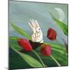 Little Bunny Rabbits in the Tulips-sylvia pimental-Mounted Art Print