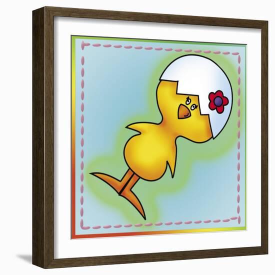 Little Chickens 2-Maria Trad-Framed Giclee Print