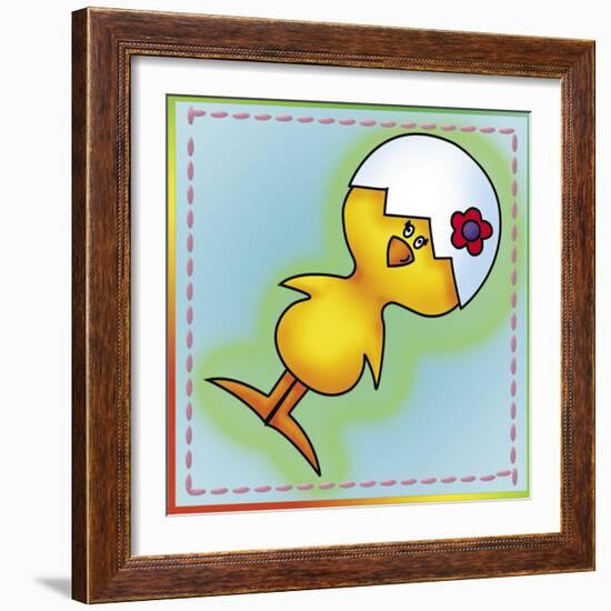 Little Chickens 2-Maria Trad-Framed Giclee Print