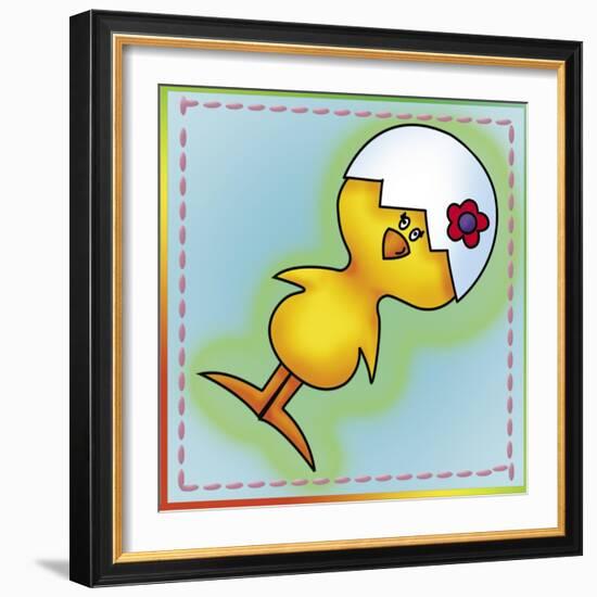 Little Chickens 2-Maria Trad-Framed Giclee Print