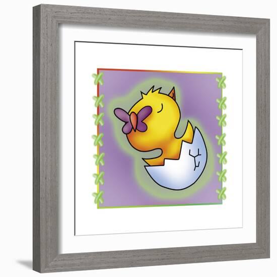 Little Chickens 3-Maria Trad-Framed Giclee Print