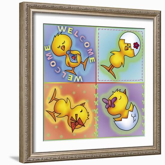 Little Chickens-Maria Trad-Framed Giclee Print