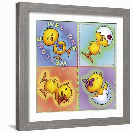 Little Chickens-Maria Trad-Framed Giclee Print