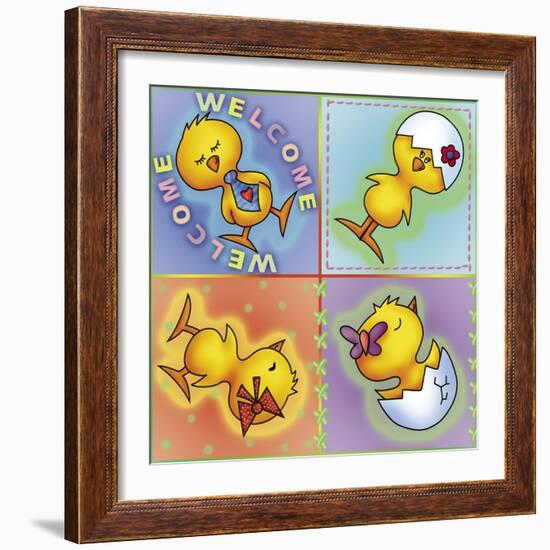 Little Chickens-Maria Trad-Framed Giclee Print