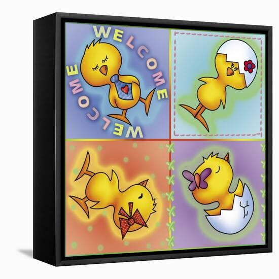 Little Chickens-Maria Trad-Framed Premier Image Canvas