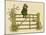 Little Child Sitting on a Fence-Kate Greenaway-Mounted Art Print