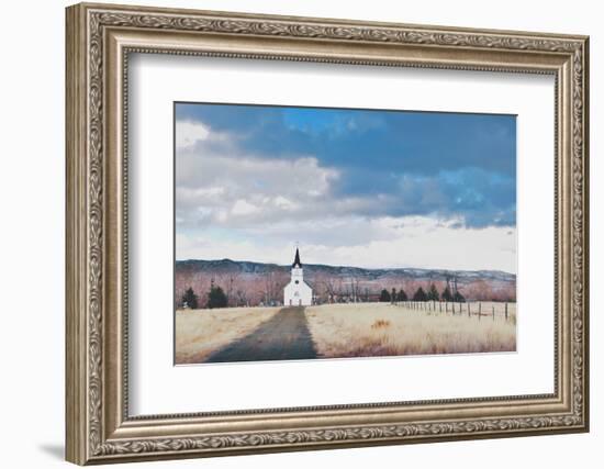 Little Church on the Prairie-Annie Bailey Art-Framed Photographic Print