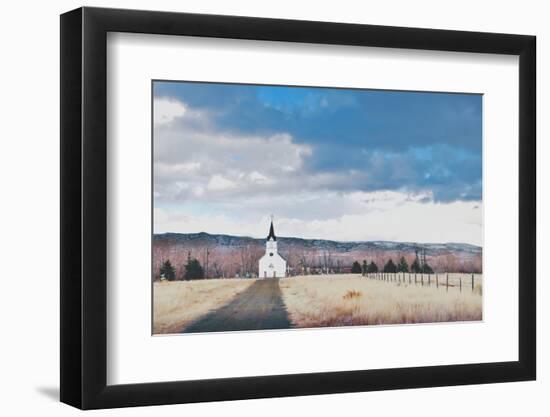 Little Church on the Prairie-Annie Bailey Art-Framed Photographic Print