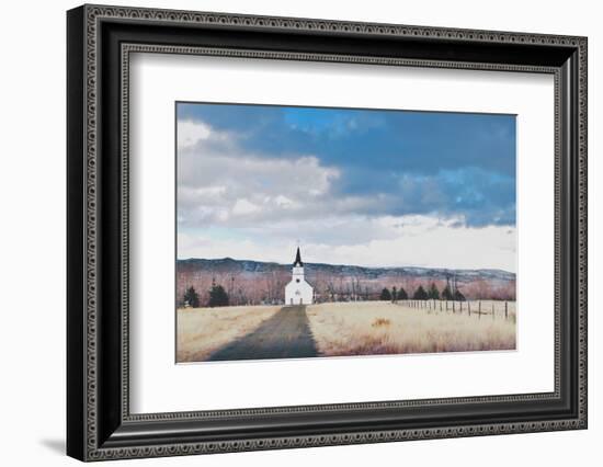 Little Church on the Prairie-Annie Bailey Art-Framed Photographic Print