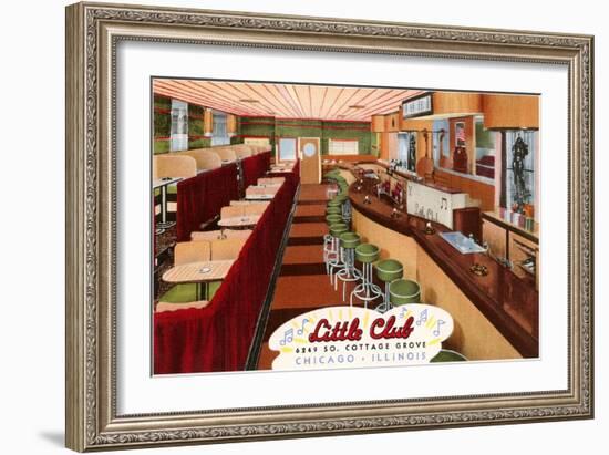 Little Club, Chicago, Illinois-null-Framed Art Print