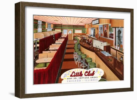 Little Club, Chicago, Illinois-null-Framed Art Print