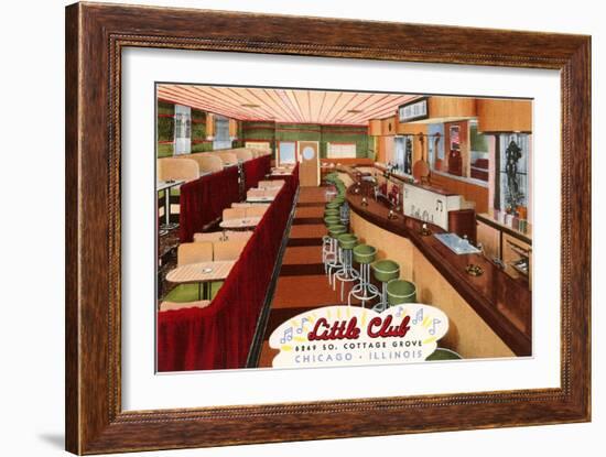 Little Club, Chicago, Illinois-null-Framed Art Print