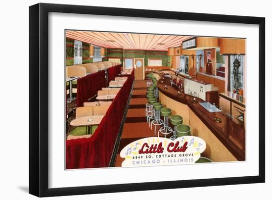 Little Club, Chicago, Illinois-null-Framed Art Print