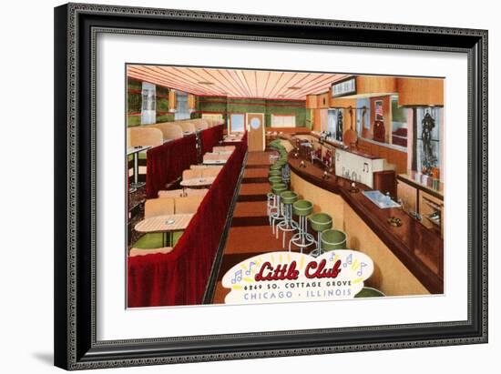 Little Club, Chicago, Illinois-null-Framed Art Print