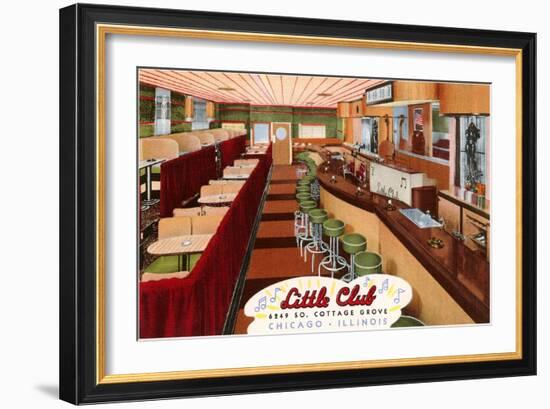 Little Club, Chicago, Illinois-null-Framed Art Print