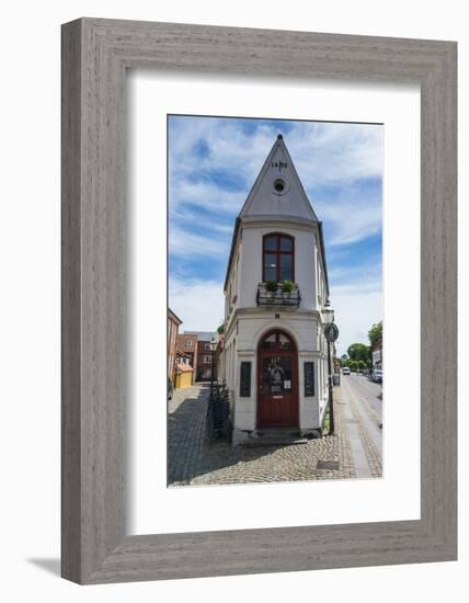 Little Cornered House in Ribe, Denmark's Oldest Surviving City, Jutland, Denmark-Michael Runkel-Framed Photographic Print