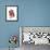 Little Dog with Red Heart-MAKIKO-Framed Giclee Print displayed on a wall