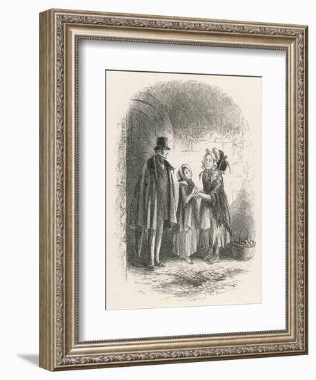 Little Dorrit and Little Mother-null-Framed Art Print