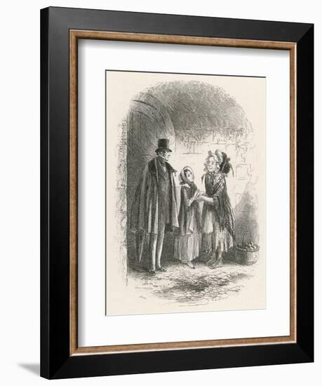 Little Dorrit and Little Mother-null-Framed Art Print