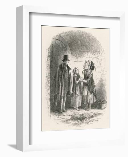 Little Dorrit and Little Mother-null-Framed Art Print