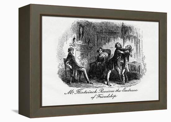 Little Dorrit --Hablot Knight Browne-Framed Premier Image Canvas