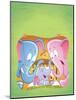 Little Elephant - Turtle-Gary LaCoste-Mounted Giclee Print