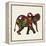 Little Elephant-Sharon Turner-Framed Stretched Canvas