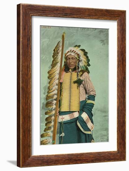 Little Elk, Plains Indian-null-Framed Art Print