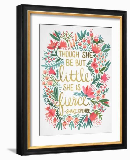 Little Fierce White-Cat Coquillette-Framed Giclee Print