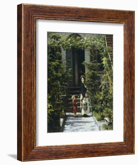 Little Flower Girl, 1862-Filippo Carcano-Framed Giclee Print