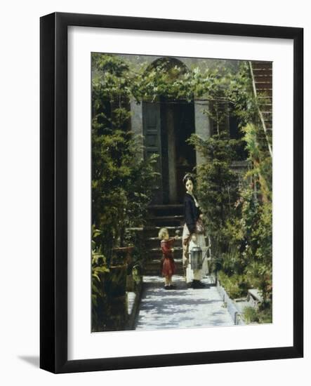 Little Flower Girl, 1862-Filippo Carcano-Framed Giclee Print