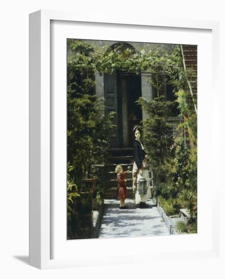 Little Flower Girl, 1862-Filippo Carcano-Framed Giclee Print