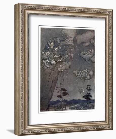 Little Folk of the Catskill Mountains-Arthur Rackham-Framed Art Print