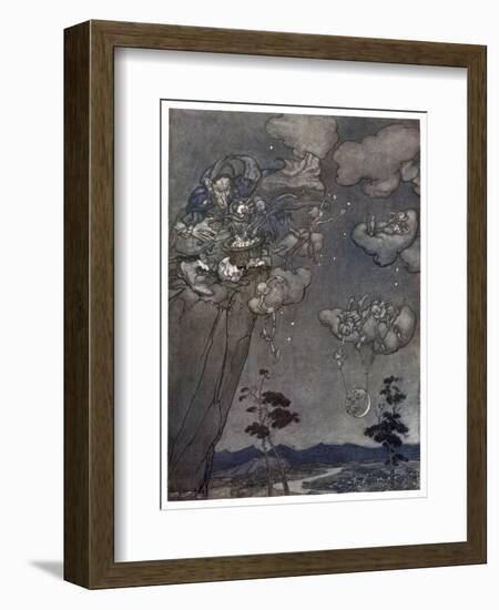 Little Folk of the Catskill Mountains-Arthur Rackham-Framed Art Print