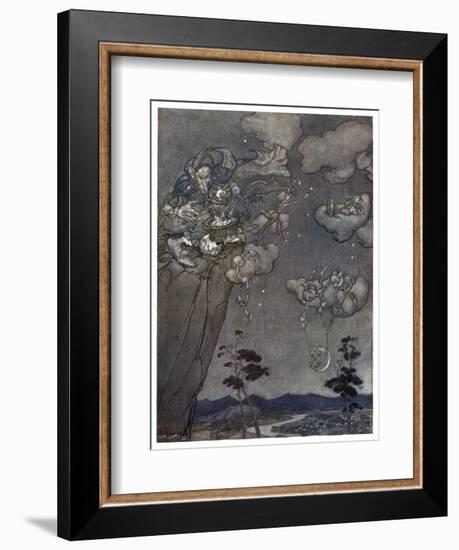 Little Folk of the Catskill Mountains-Arthur Rackham-Framed Art Print