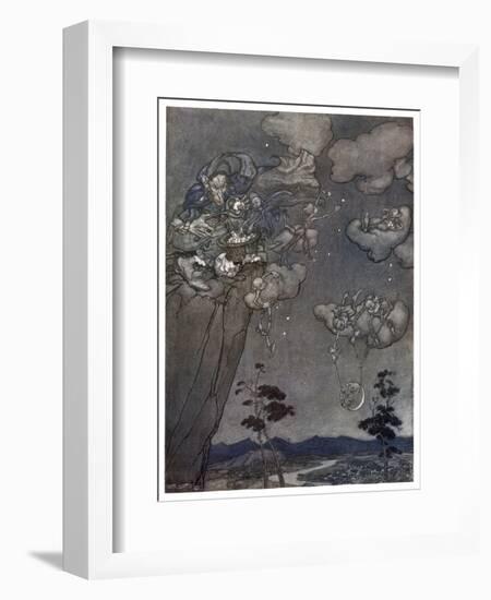 Little Folk of the Catskill Mountains-Arthur Rackham-Framed Art Print