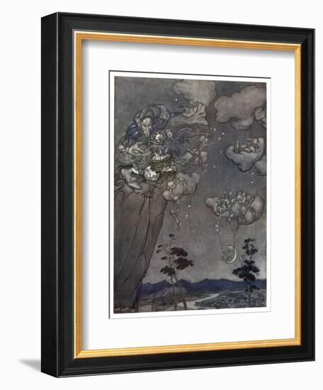 Little Folk of the Catskill Mountains-Arthur Rackham-Framed Art Print